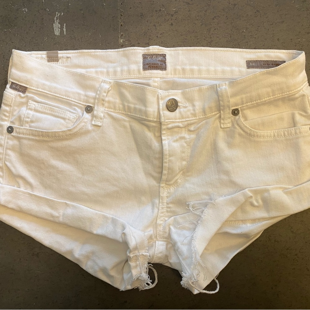 Citizens Of Humanity - White Jean Shorts - 27